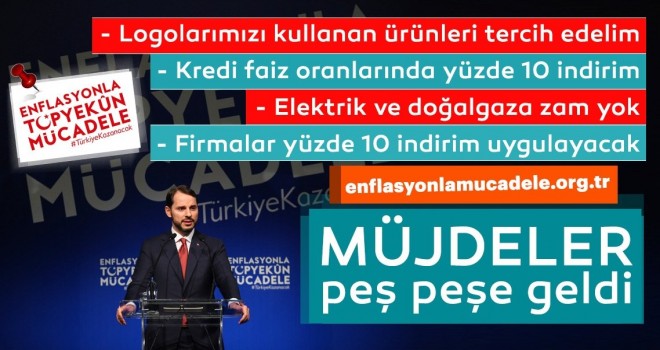 Bakan Albayrak açıkladı! İşte Enflasyonla Topyekün Mücadele Programı