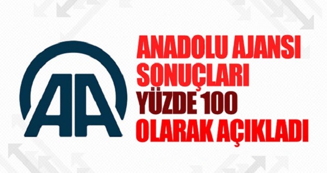 AA seçim sonuçlarının tamamını açıkladı