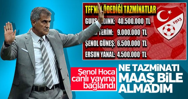 Şenol Güneş'in TFF'den alacağı maaş...