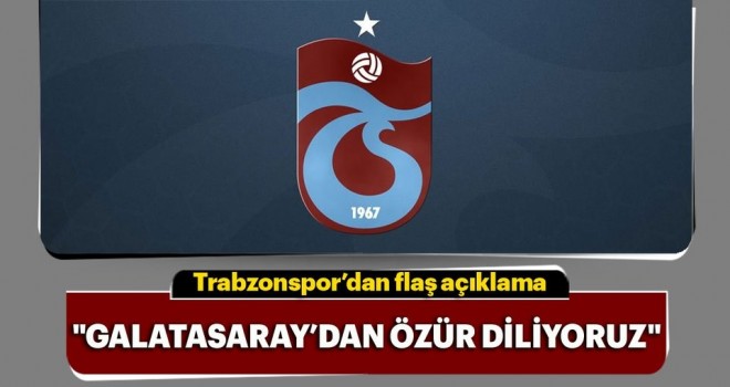 Trabzonspor'dan GS Store olayıyla ilgili özür !