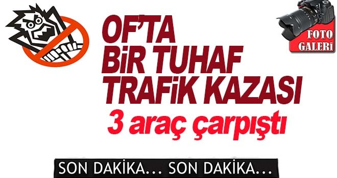 Trabzon'da 3 Araç Çarpıştı: