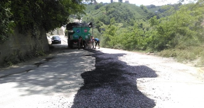 Trabzon Büyükşehir Belediyesi asfaltlama çalışmaları