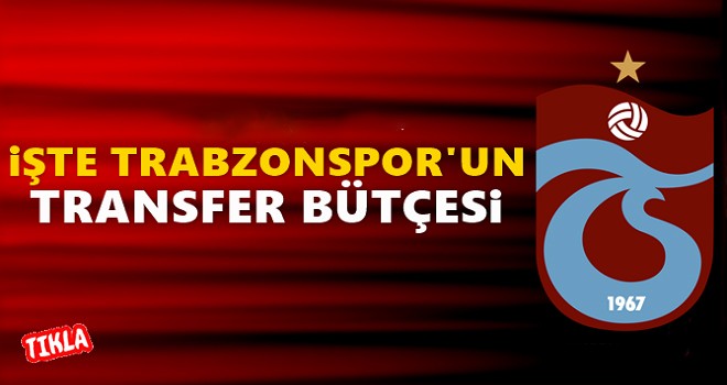 Trabzonspor'un transfer bütçesi netleşti!