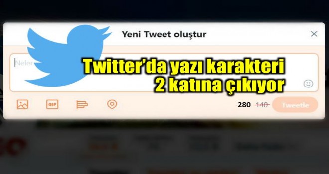 Twitter 280 karaktere çıkıyor