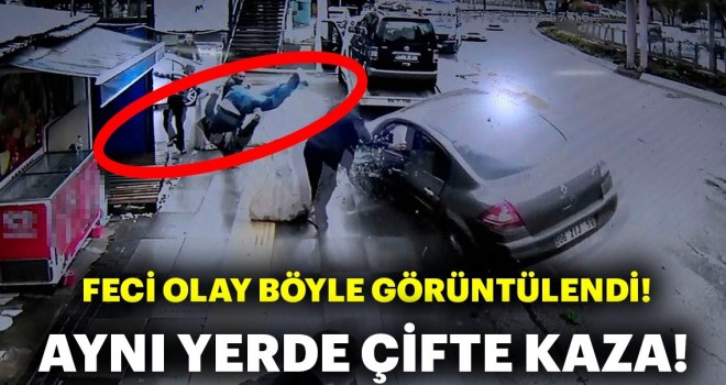 İnanılmaz kaza! Kaza yapan aracı almaya geldi...