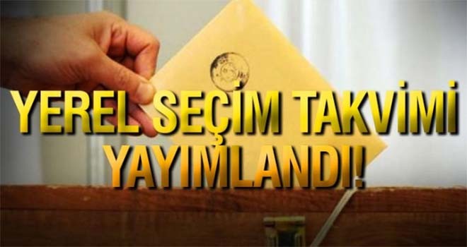 Yerel seçim takvimi Resmi Gazete'de yayımlandı