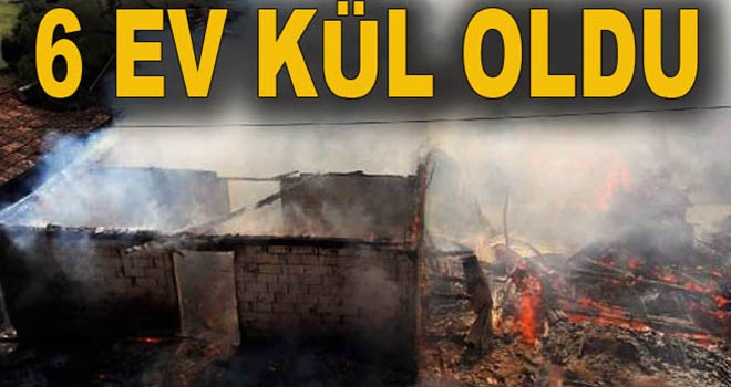 Karadeniz'de korku dolu anlar! 6 ev kül oldu...