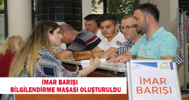 Akçaabat’ta imar barışı bilgilendirme masası oluşturuldu