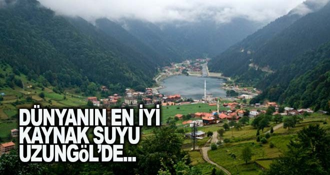 Uzungöl’de çıkan Doğal Kaynak Suyu dünya basınının gündeminde