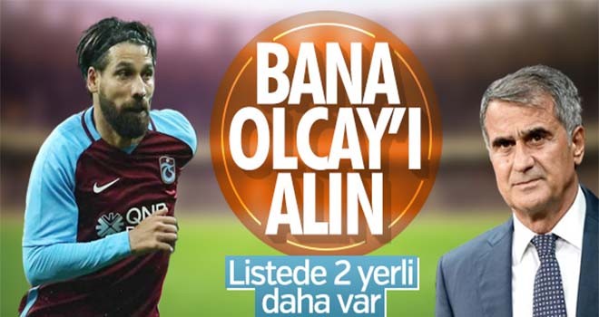 Şenol Güneş Olcay'ı istiyor